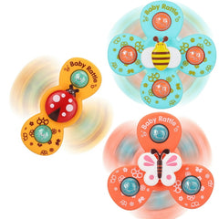 3PCS Suction Cup Spinner Toy For Kids