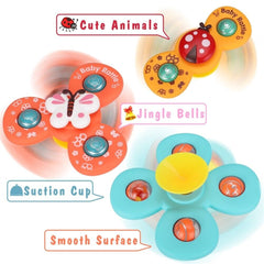 3PCS Suction Cup Spinner Toy For Kids