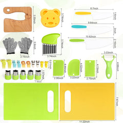 MiniChef Montessori Kitchen Tools – 28 Piece Set