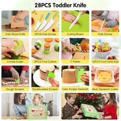 MiniChef Montessori Kitchen Tools – 28 Piece Set